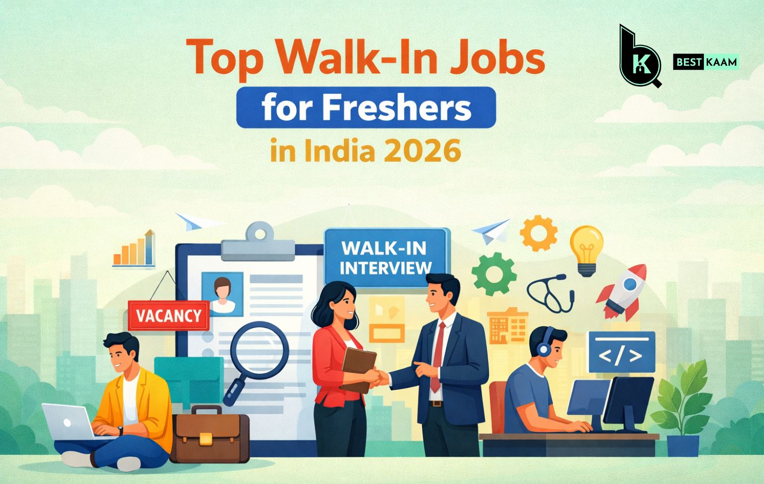 Top Walk-In Jobs in India for Freshers 2026